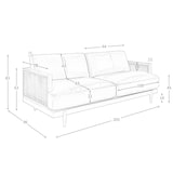 thumbnail of Angel Cerdá  3-Sitzer-Sofa aus braunem Leder 6177C