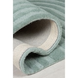 thumbnail of Handgetufteter Wollteppich in Pastellfarben `Leven Blake` . Farbe: Türkis, 160x230 cm | Kadima Design