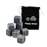 thumbnail of Intirilife Granit Whiskey Steine in STEIN GRAU - Je 2 x 2 cm - 9 Stück wiederverwendbare Granit Eiswürfel mit Aufbewahrungsbeutel