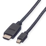 thumbnail of VALUE Mini DisplayPort Kabel, Mini DP-HDTV, ST/ST, schwarz, 2 m