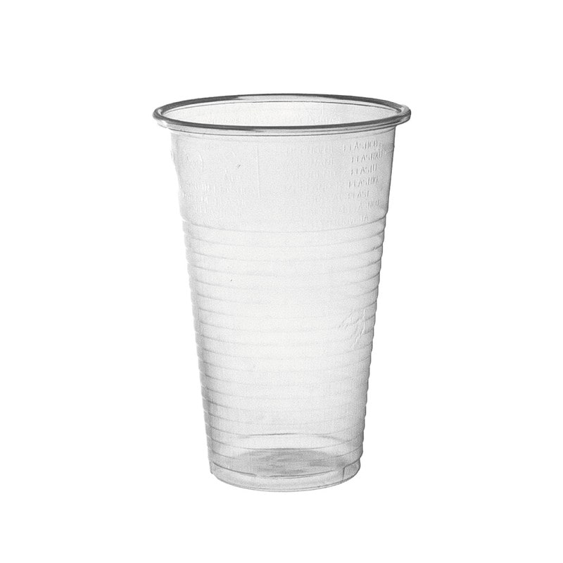 DayBays 50 Stk. Trinkbecher 300ml Ø8cm Plastikbecher 0,3L transparent PP