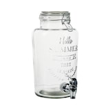 thumbnail of Getränkespender mit Zapfhahn und Ständer aus Glas 3 L Wasserspender Saftspender
