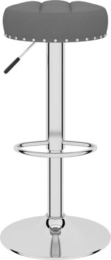 thumbnail of Barhocker KENTR höhenverstellbar 2er Set Dunkelgrau Stoff | Barstühle drehbar Küchenhocker Thekenhocker für Küche Hausbar