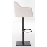 thumbnail of Conjunto de 2 bancos de bar Cobertura em tecido Damaso preto/marfim