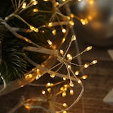 thumbnail of LED Deko Lichterkette Pusteblume 9 Feuerwerk Blüten 90LED L: 2m Timer gold