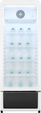thumbnail of Exquisit Glastürkühlschrank GKS220-GT-431D weiß | 240 l Nutzinhalt | No Frost | 1–10 °C | Standgerät