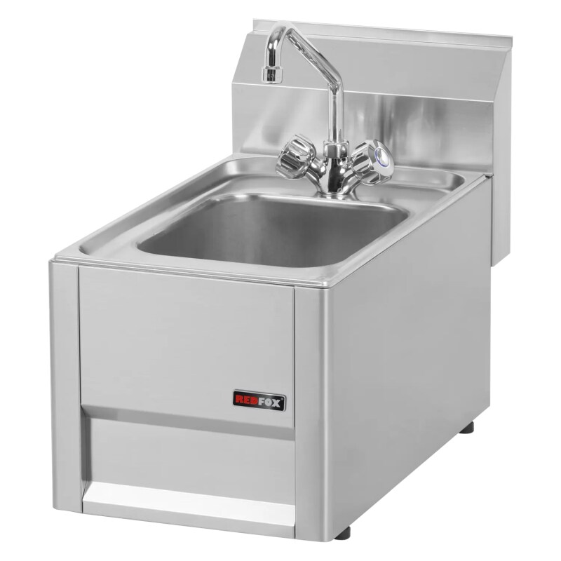 KBS Gastrotechnik Spülbecken mit Armatur Kochserie Red 600