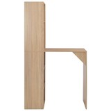 thumbnail of Helloshop26 - Table haute mange debout bar bistrot avec armoire chêne marron 200 cm 0902043