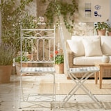 thumbnail of Set de 2 sillas plegables Asina Blanco antiguo