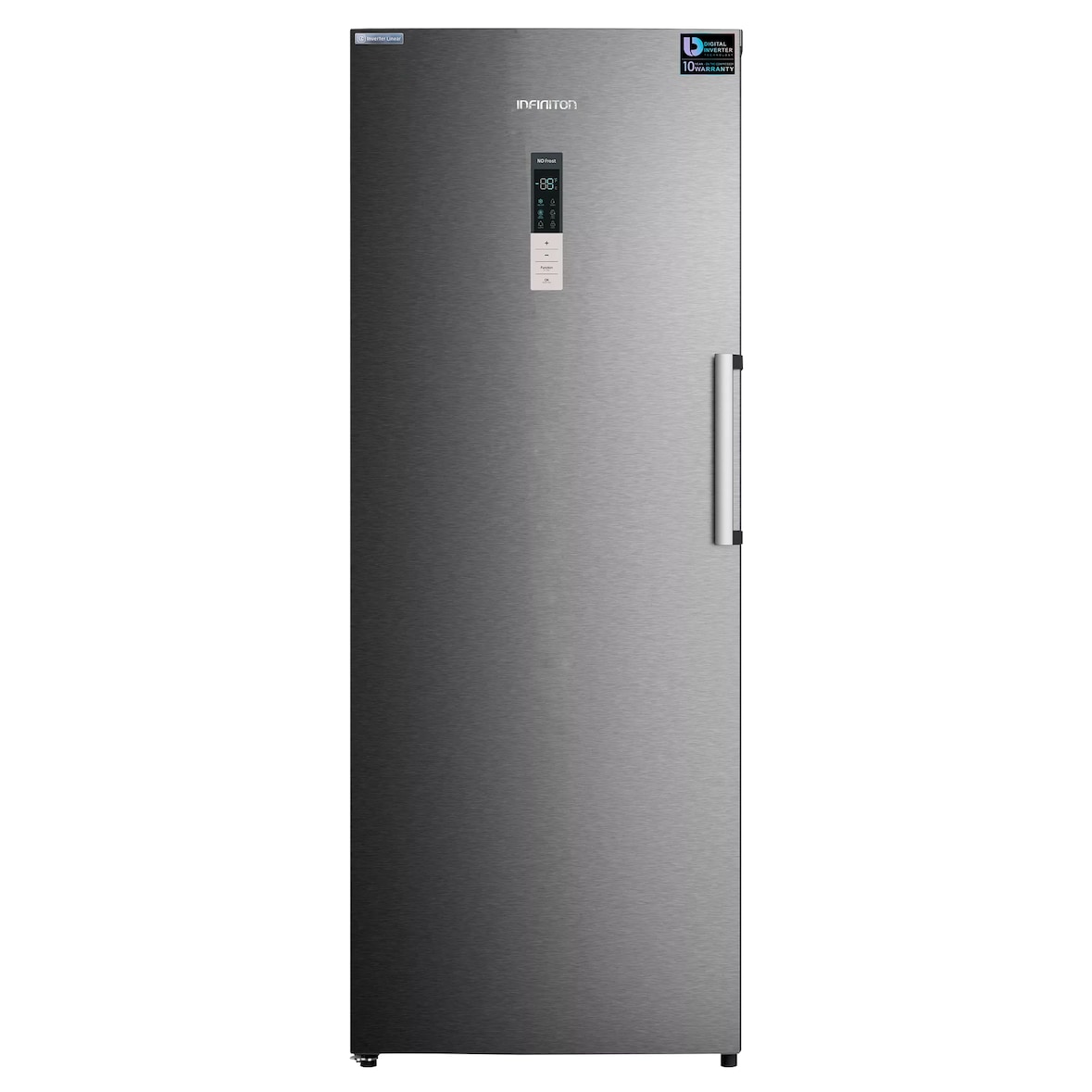 Congelador Vertical Infiniton CV-870IX, 185 cm, 380 l, No Frost, E, Inox