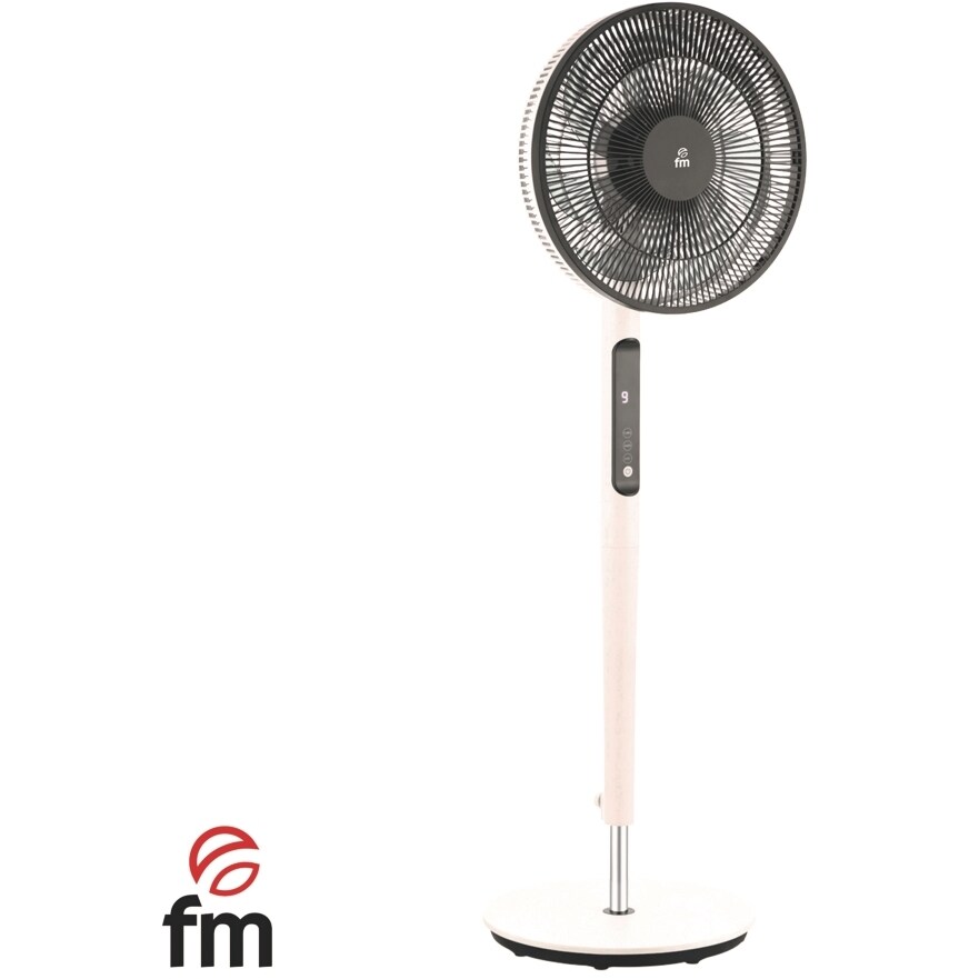 Ventilador Fm P420 Dc Bajo Consumo 3w Mando Distancia Pie Oscilante Altura Regulable 45w