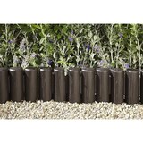 thumbnail of Bordura palisade staccionata in resina finitura legno per aiuole e giardino cacao lunghezza 2,4mt altezza 25cm