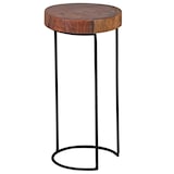 thumbnail of FineBuy Beistelltisch Massiv Wohnzimmertisch Holz Baumstamm Tisch Echt-Holz