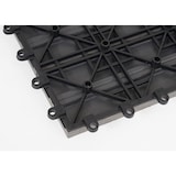 thumbnail of Baldosa WPC Ródano, aspecto madera balcón/terraza, 11x c/u 30x30cm = 1m2 ~ base, gris compensado