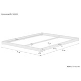 thumbnail of Futonbett 160x200 platzsparend extra niedriges Loftbett Fichte Tanne geölt V-60.47-16 ohne Zubehör