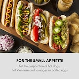 thumbnail of Wurstfabrik 450 Hot Dog Maker 450W 5L 30-100°C Glas Edelstahl Silber