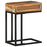 thumbnail of Mesa auxiliar forma de U madera maciza reciclada 45x30x61 cm