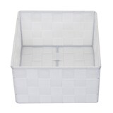 thumbnail of Décoshop26 - Panier de stockage panier décoration rangement accessoires salle de bain maquillage 12x19x19cm blanc 04_0003766