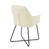 thumbnail of SVITA JOSIE Dining set van 2 eetkamerstoelen Keukenstoelen Gestoffeerde stoelen stoffen bekleding wit