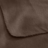 thumbnail of Polar Fleecedecke 130x160 OEKO-TEX ca. 400g Gewicht, mit Antipilling & Kettelrand - Farbe braun