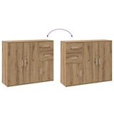 thumbnail of vidaXL Sideboard Artisan-Eiche 91x29,5x75 cm Holzwerkstoff