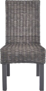 thumbnail of vidaXL Esszimmerstühle 6 Stk. Braun Kubu Rattan und Mangoholz