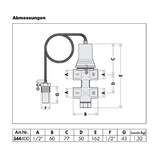 thumbnail of Caleffi Doppelte Thermische Ablaufsicherung 1/2 Zoll DN15 Sicherheitsventil
