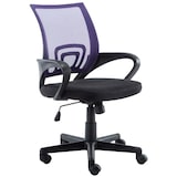 thumbnail of DELUKE® Bürostuhl PARIS - 88x56x54, Lila | Kunstleder | Kunststoff Gestell | ergonomische Bürostühle Homeoffice Stuhl mit Rollen