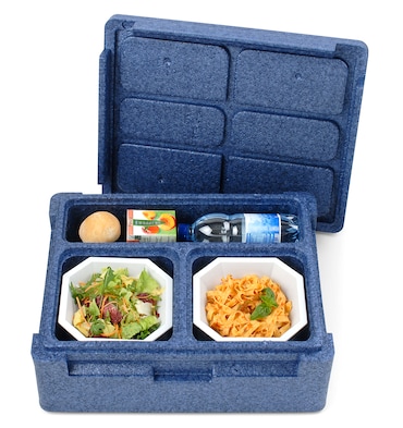 POLIBOX Caixa isotérmica monoporçao PPE azul THERMOKING