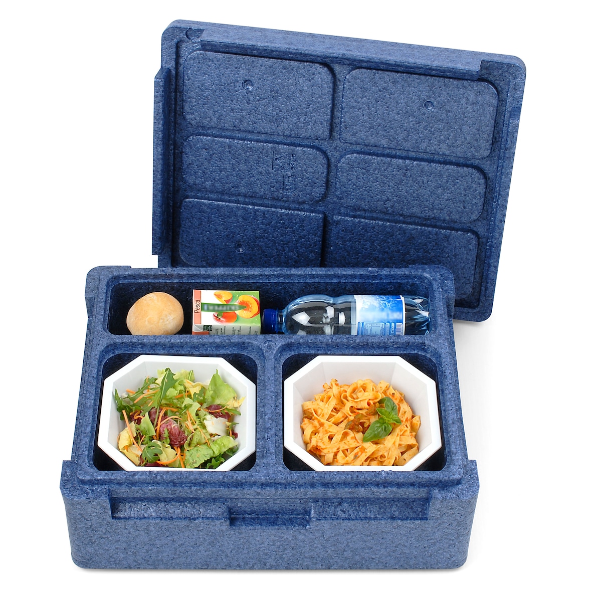 POLIBOX Contenedor isotérmico individual PPE azul THERMOKING