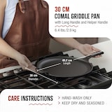 thumbnail of Victoria Piastra per Grigliare Ghisa Induzione Comal per Pizza 30cm, Fuoco Barbecue Forno, VIC-35891, Nero