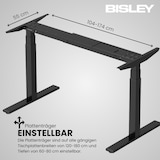 thumbnail of Bisley höhenverstellbarer Schreibtisch Gestell, E-WonderTech in schwarz, elektrisch höhenverstellbar mit Memory-Steuerung - Schreibtischgestell für
