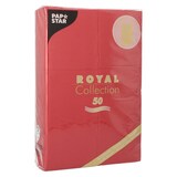 thumbnail of 50 Servietten `ROYAL Collection` 48 cm x 30 cm bordeaux mit Besteckfalz