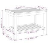 thumbnail of vidaXL Couchtisch 90x50x45 cm Massives Akazienholz