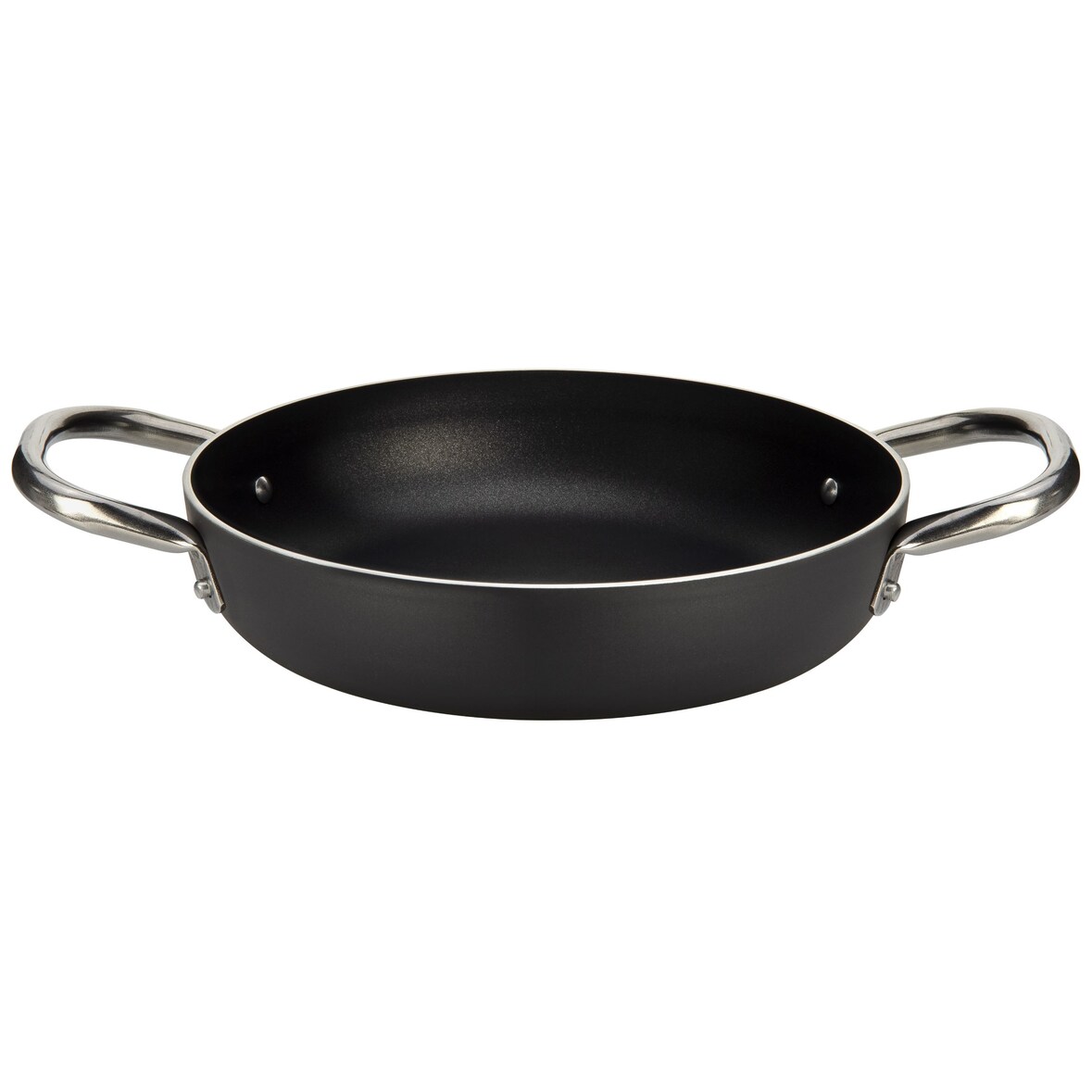 Ballarini 2108.28 tegame 2m 28cm - alluminio anti aderente nero professionale con finitura esterna nera anti macchia