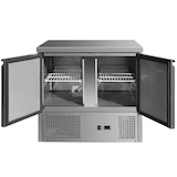 thumbnail of Mesa refrigerada inox 2 portas 176L fundo 700mm. Balcão frio para bar, restaurante e hotelaria.