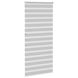 thumbnail of vidaXL Doppelrollo Hellgrau 100x230 cm Stoffbreite 95,9 cm Polyester