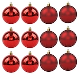 thumbnail of WellHome - Juego de 12 Bolas de Navidad color Rojo Ø5cm - Brillantes y mate