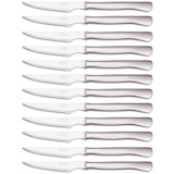 thumbnail of Arcos Cuchillos Chuletero, Monoblock de una pieza, Acero Inoxidable 110 mm, Juego de 12, Color Plata
