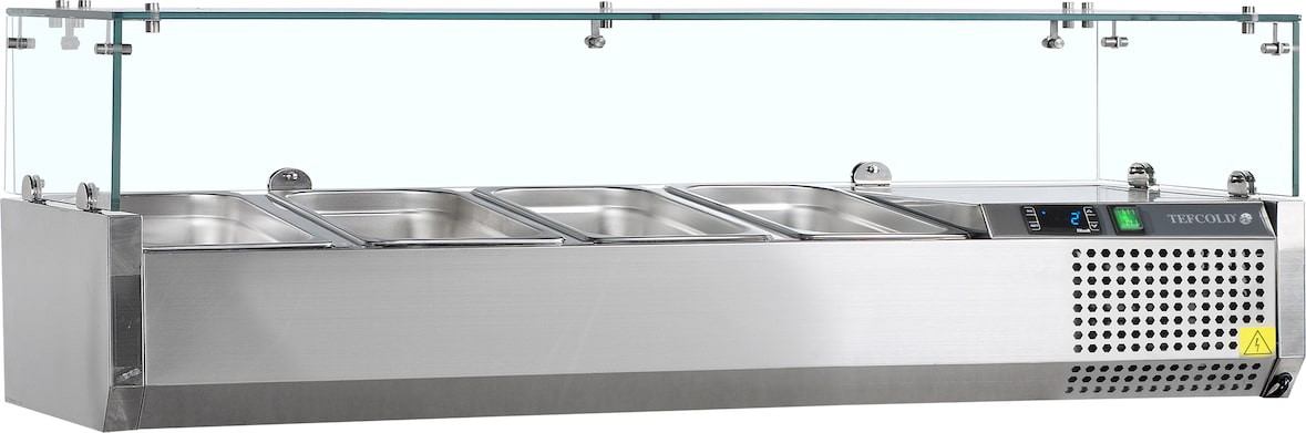 TEFCOLD Kühlvitrine GN1/3 VK38-120 40l SS 304