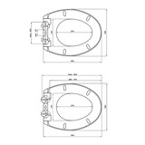 thumbnail of Asiento y Tapa WC compatible con SANGRA GRANADA NUEVO - DUROPLAST - Envolvente y Amortiguada