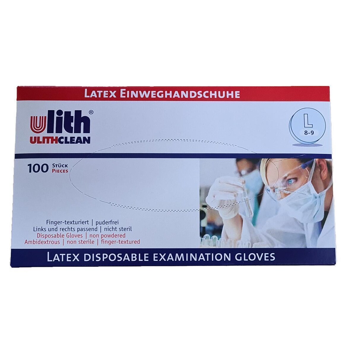 Einweghandschuhe, Latex, puderfrei M