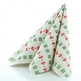 thumbnail of Sovie HOME Weihnachtsserviette Trixi in Rot-Grün aus Linclass® Airlaid 40 x 40 cm, 12 Stück