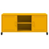 thumbnail of vidaXL TV-Schrank Senfgelb 100,5x39x43,5 cm Kaltgewalzter Stahl