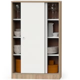 thumbnail of Briebe Armario Dormitorio, Multiusos, Baño, Mueble Cocina, Zapatero 2 Puertas Correderas 120x74x33 cm, Nova, Blanco