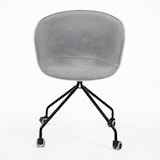 thumbnail of Sedia Cute Wheels dal design italiano, grigia, 56 x 56 x 81 cm