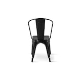 thumbnail of Lot de 4 chaises style industriel en métal noir brillant