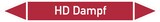 thumbnail of Rohrleitungskennzeichen HD Dampf - 270x37 mm Folie selbstklebend
