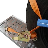 thumbnail of 4x Spanngurte Autotransport Zurrgurt Radsicherung PKW KFZ Trailer Anhänger Verzurrsystem ORANGE