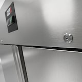 thumbnail of Romux® Kühlschrank mit 2 Türen 148 cm mit Umluftkühlung | Gastro Kühlschrank aus Edelstahl mit 1300 L Kapazität - 6 Einlegeböden und 450 W